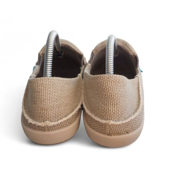 Gecko Man Canvas Slip-on Orthopedic Shoes "Cream" Women's 11 - Picture 5 of 11